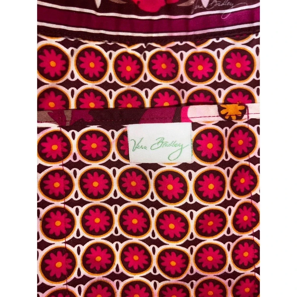 Vera Bradley‎ Tote Toggle Quilted Shoulder Bag Purse Carnaby Floral W13.5xL12.5